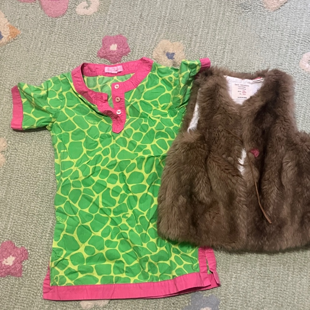 Girls dress, Faux Vest and Shirt Bundle